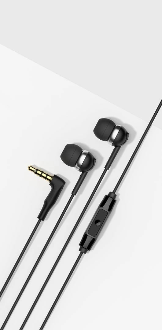 Kufje Sennheiser 508896 in-ear, me mikrofon, 3.5 mm, të zeza