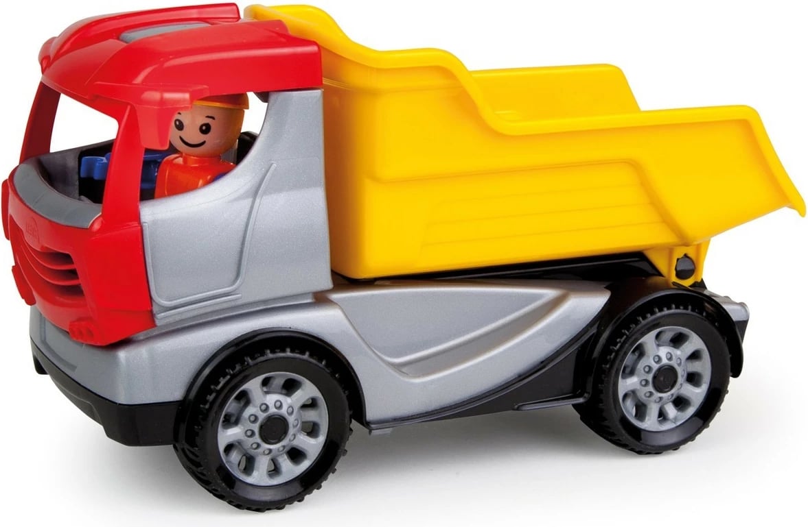 Kamion lodër Lena 01620, plastikë, 22cm, i kuq/verdhe/argjend/zi, në kuti Kamion lodër Lena 01620, plastikë, 22cm, i kuq/verdhe/argjend/zi, në kuti