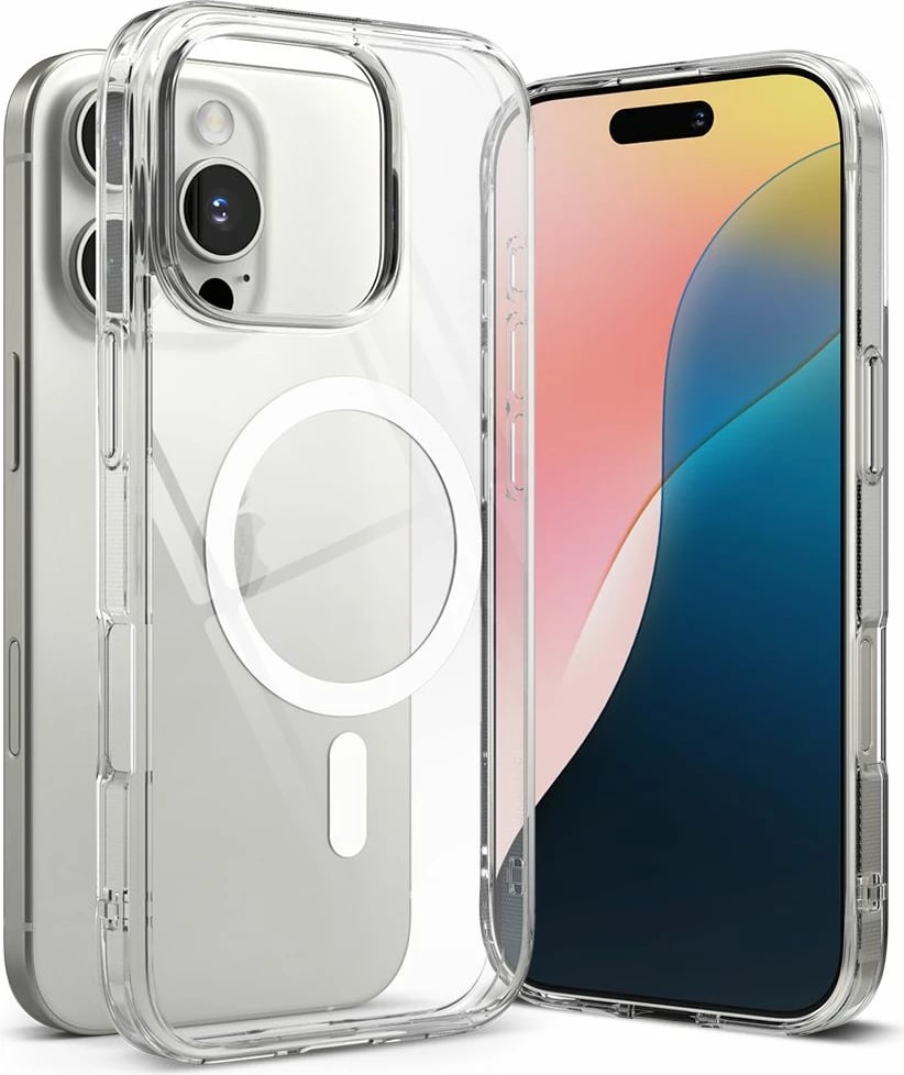Mbështjellës Ringke Fusion MagSafe për iPhone 16 Pro Max, Transparent