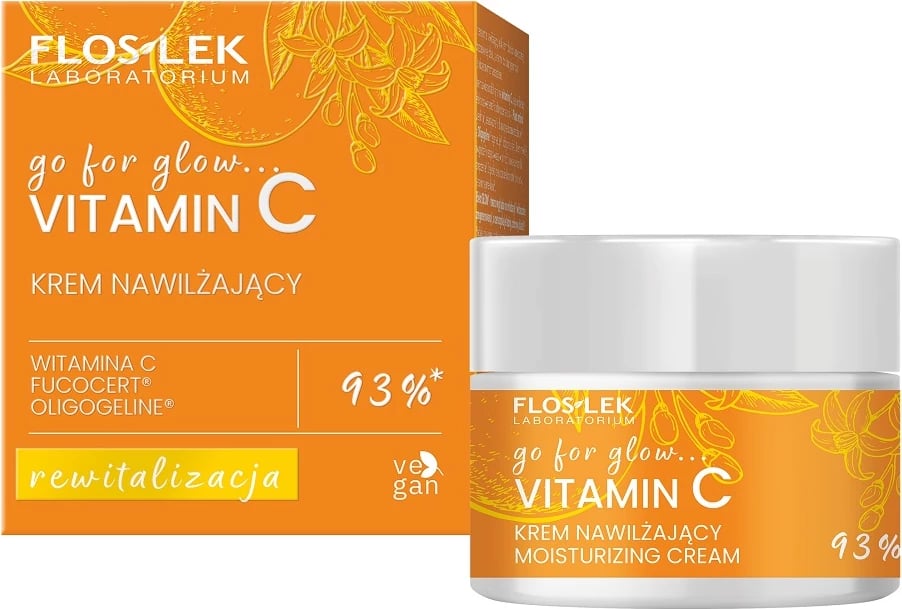 Krem hidratues për fytyrë për femra Floslek Vitamin C, 50ml