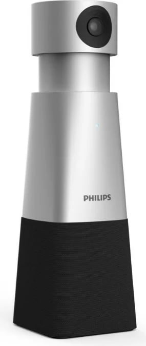 Kamerë konferencash Philips PSE0550/00 me mikrofon të integruar, 4K, Full HD, USB, e zezë/argjendtë