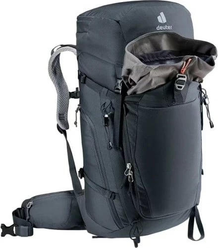 Çantë shpine Deuter Trail PRO 34 SL për femra, e zezë