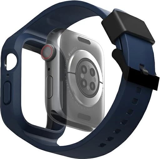 Rrip me mbështjellës UNIQ Monos për Apple Watch 44/45mm, Blu, Set 2-në-1