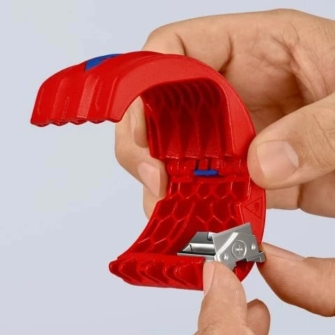 Prerës kabllosh Knipex BiX, plastikë/çelik inox, 5 cm, kuq