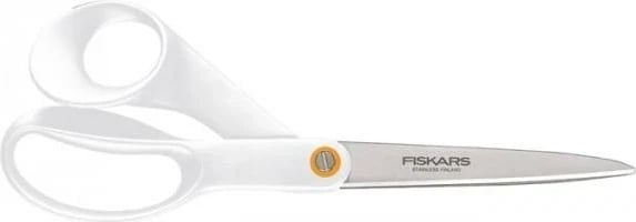 Gërshërë Fiskars F061200487, prerje e drejtë, Inox, Bardhë