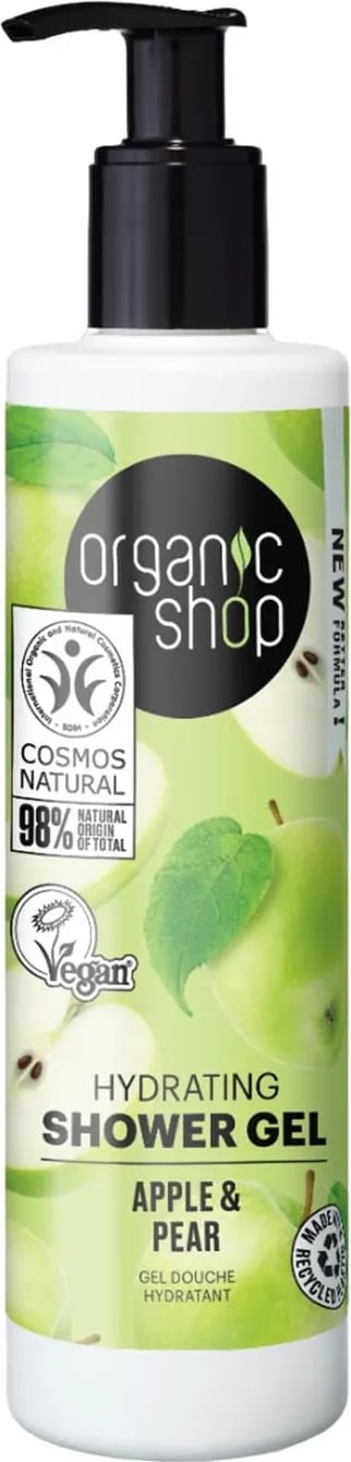 Xhel dushi hidratues Organic Shop Apple & Pear unisex 280ml