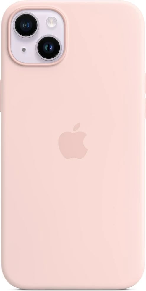 Mbështjellës Apple Silicone me MagSafe për iPhone 14 Plus, Rozë e lehtë