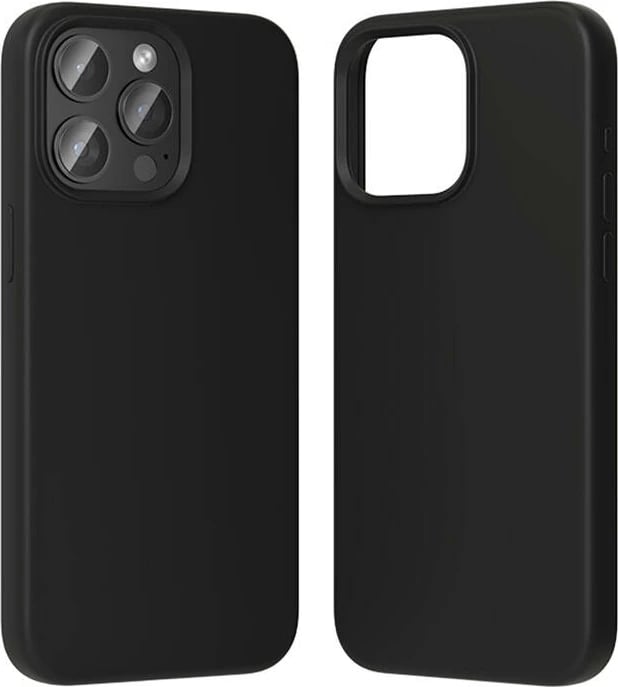 Mbështjellës Vention KUFB0-40 për iPhone 15 Pro Max, silikon, i zi