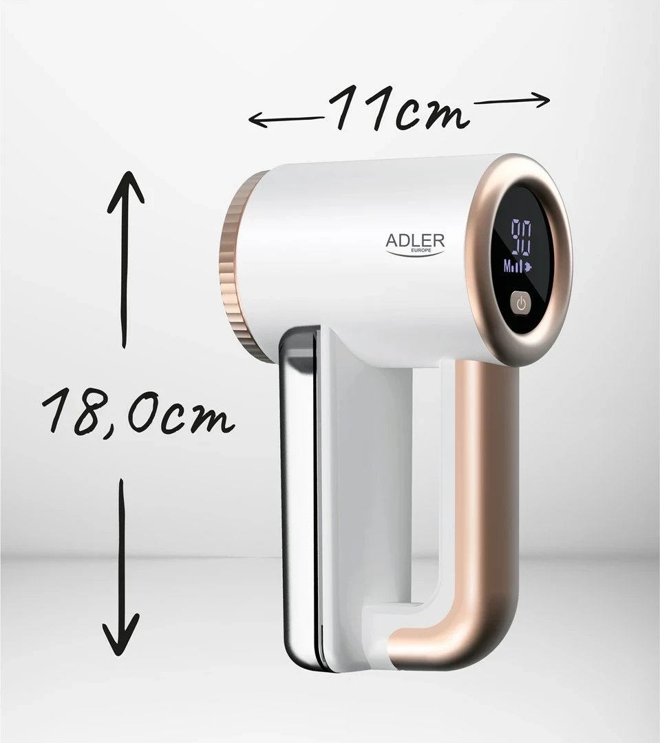 Makinë rroje për rroba Adler AD 9617, 2000 mAh, e bardhë