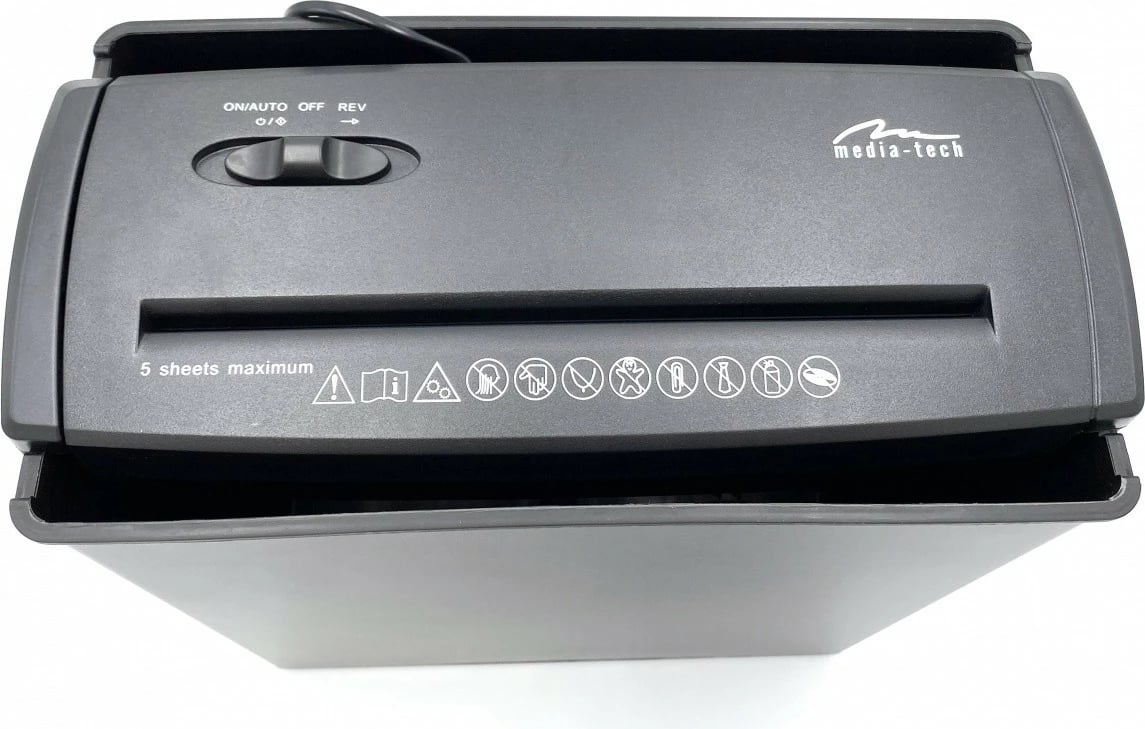 Shkatërrues dokumentesh Media-Tech MT215V3.0, 9.5L, i zi