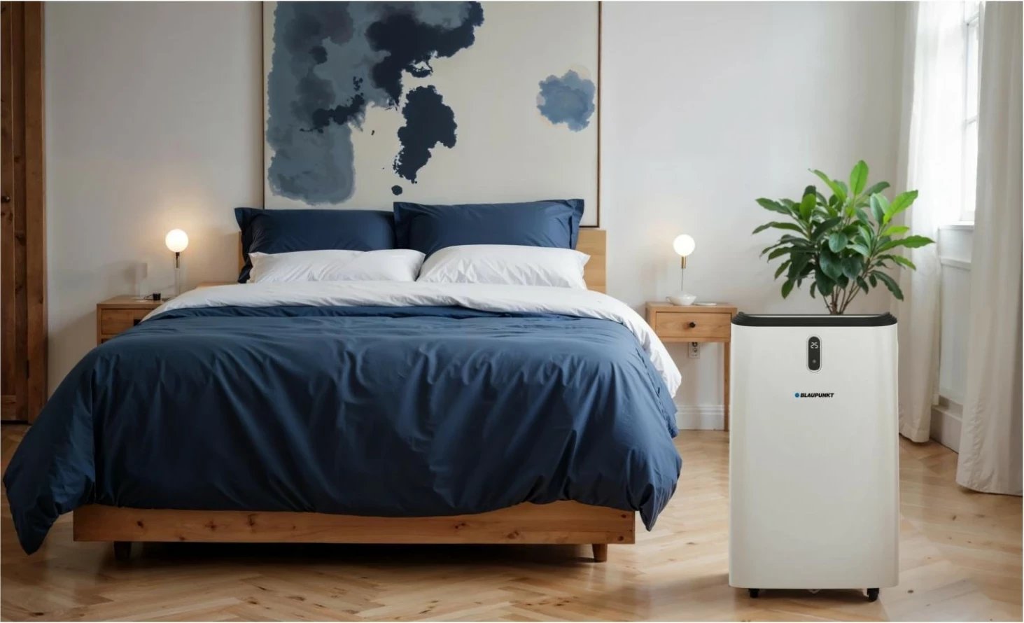 Kondicioner dyshemeje Blaupunkt ACP616, 55m², Wi-Fi, i bardhë