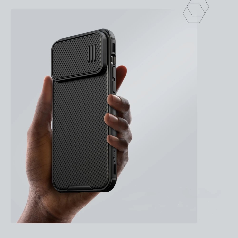 Mbështjellës Nillkin CamShield S Case për iPhone 14 Pro Max, me kapak kamere, vjollcë