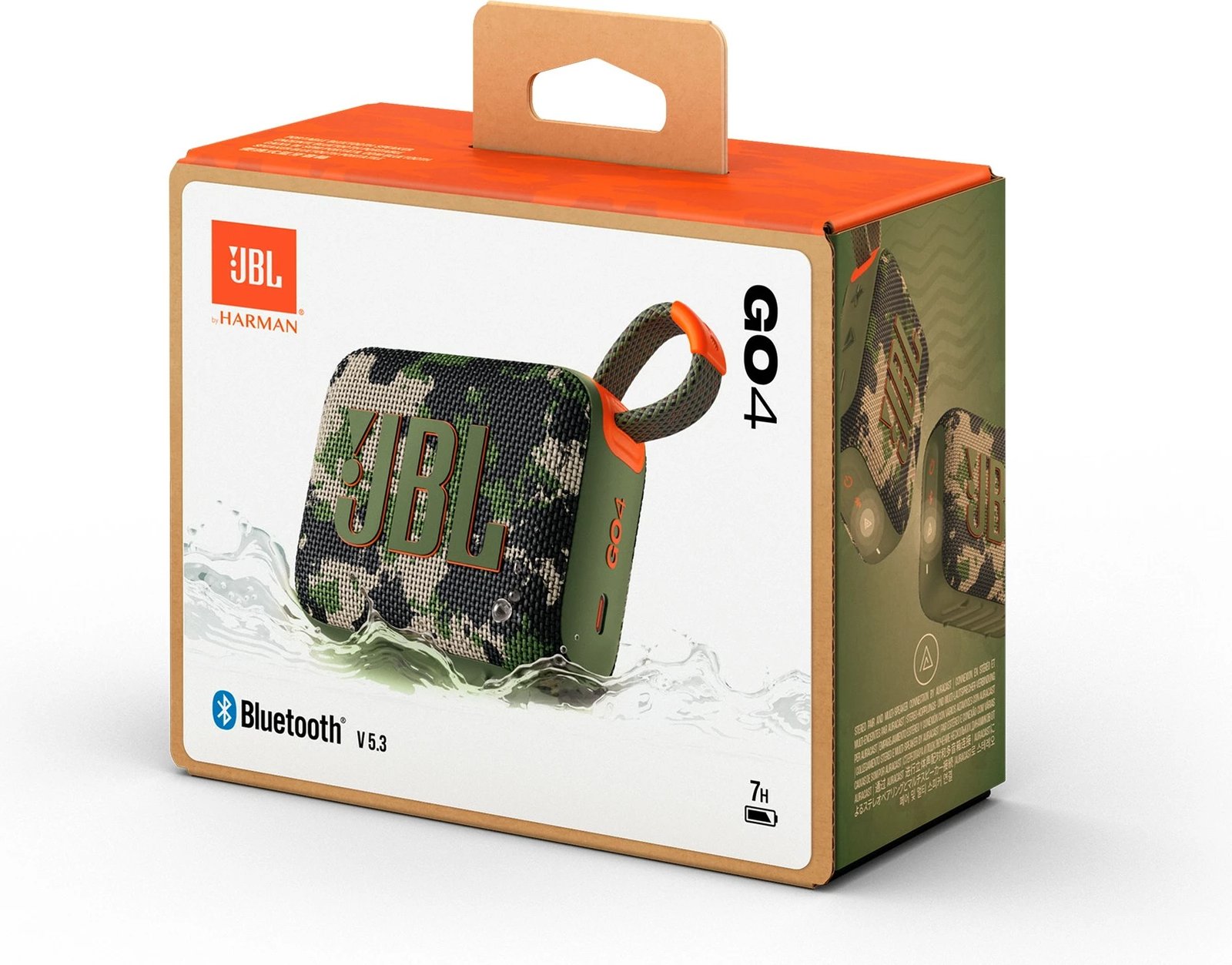 Boks portativ JBL Go 4, 4.2 W, Bluetooth, Kamuflazh