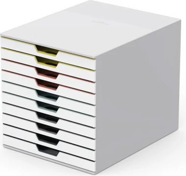 Kuti me sirtarë Durable VARICOLOR Mix 10, plastikë, multingjyrëshe, 10 sirtarë