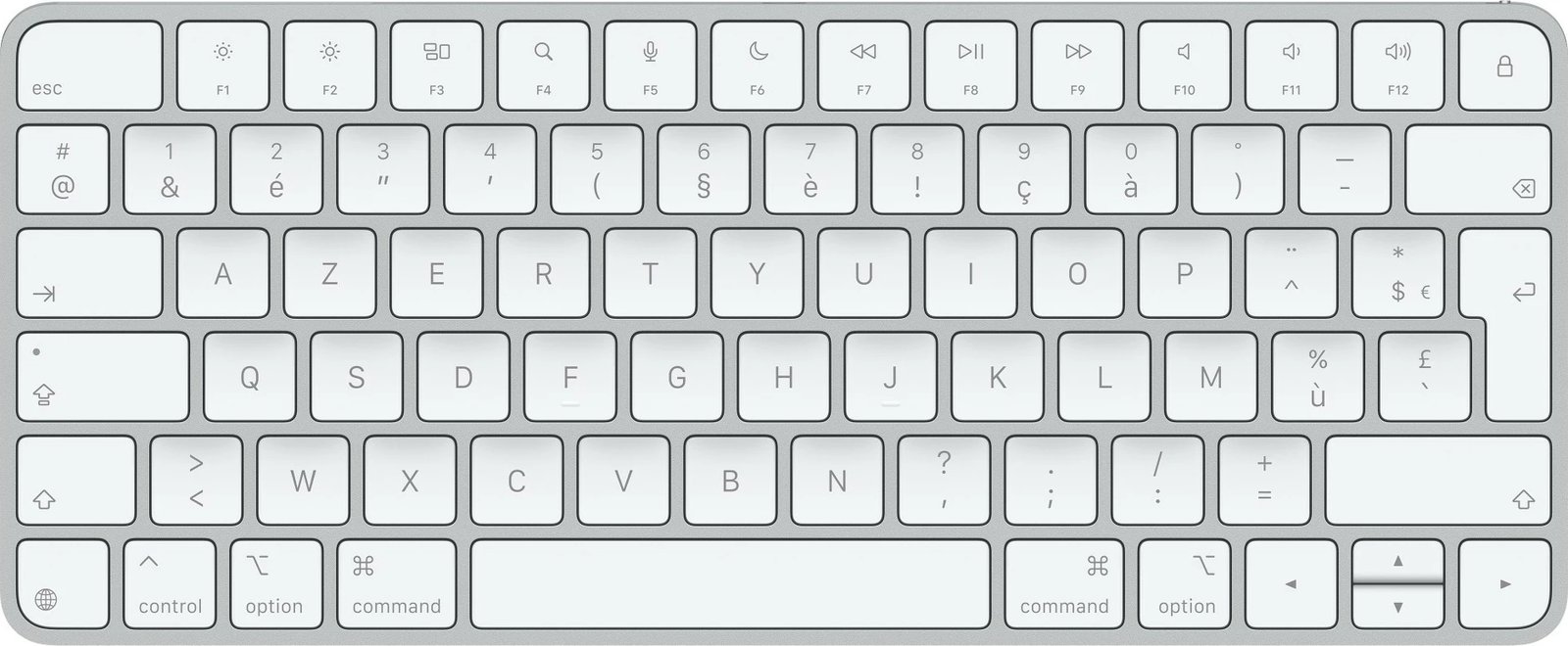 Tastierë Apple Magic Keyboard, AZERTY, USB + Bluetooth, e bardhë