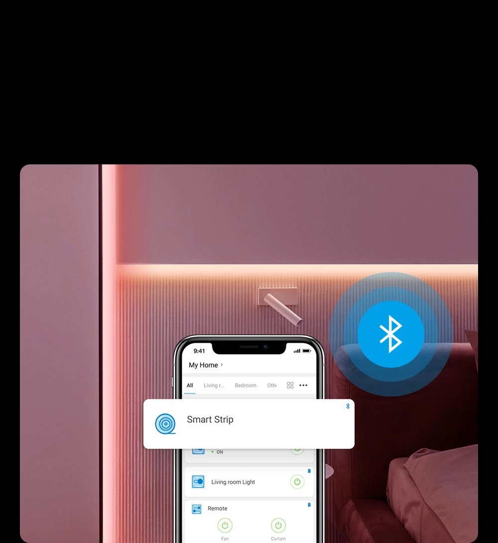 Shirit LED inteligjent Sonoff L2-5M, 5m, RGB, Wi-Fi, me telekomandë, i papërshkueshëm nga uji, set
