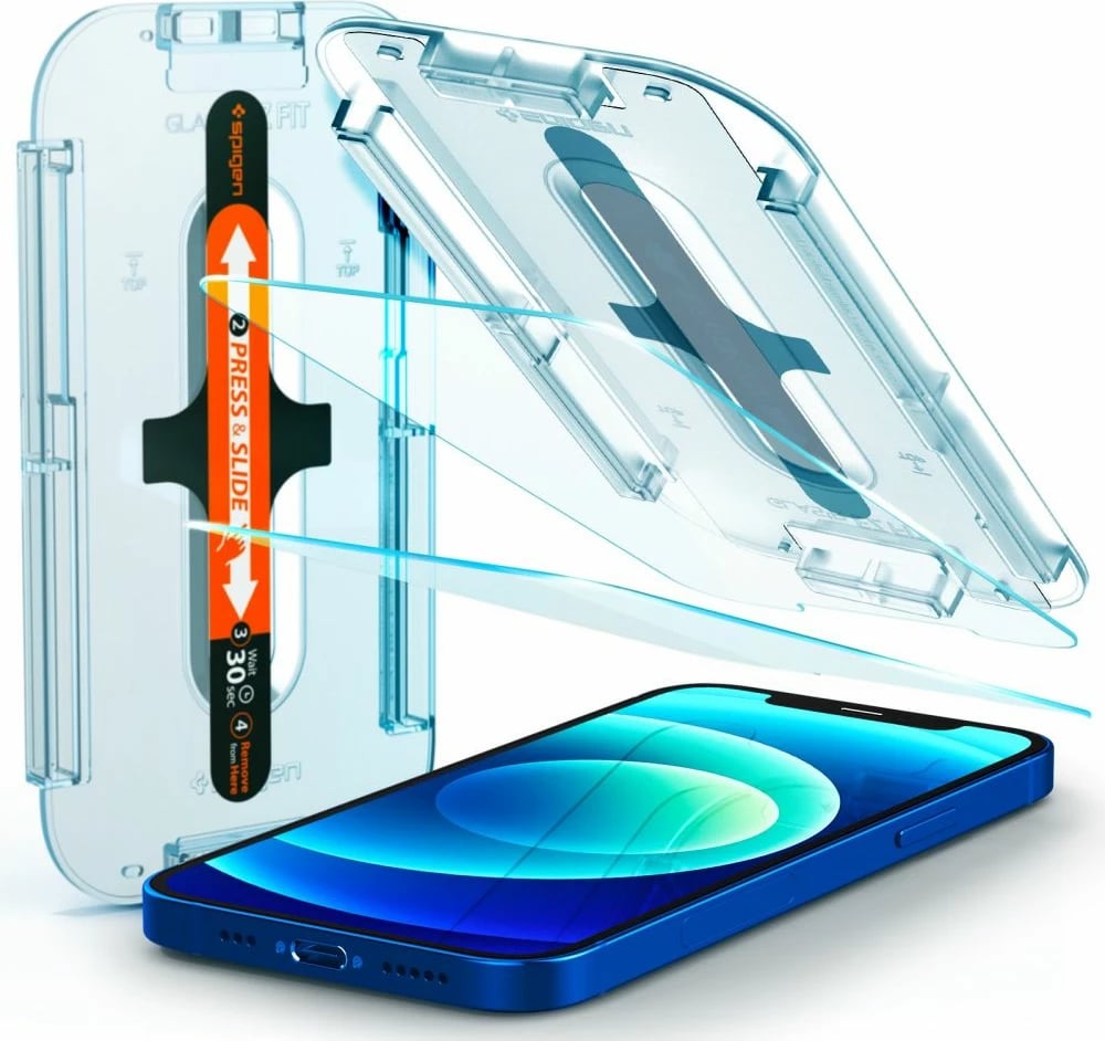 Xham mbrojtës Spigen Glas.tR EZ Fit për iPhone 12 / iPhone 12 Pro, 2 copë