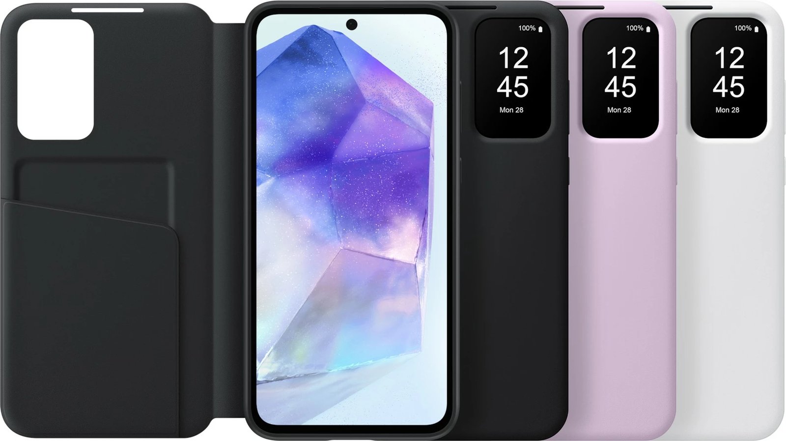 Mbështjellës Samsung EF-ZA556, Galaxy A55, 16.8 cm (6.6), Ngjyrë e zezë