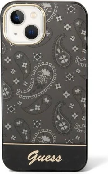 Mbështjellës Guess Bandana Paisley për iPhone 14 Plus 6.7", i zi, hardcase