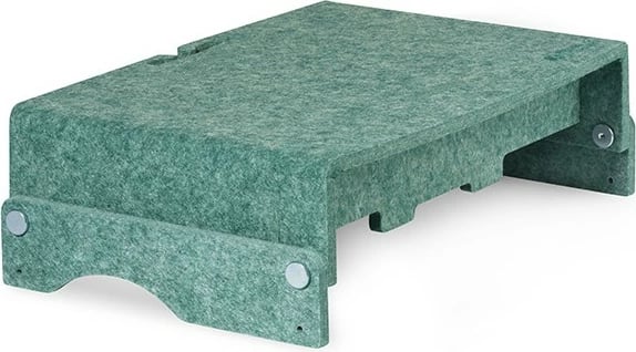 Mbajtës monitori BakkerElkhuizen Q-riser 110 Circular, rregullim lartësie, PET-felt, i gjelbër