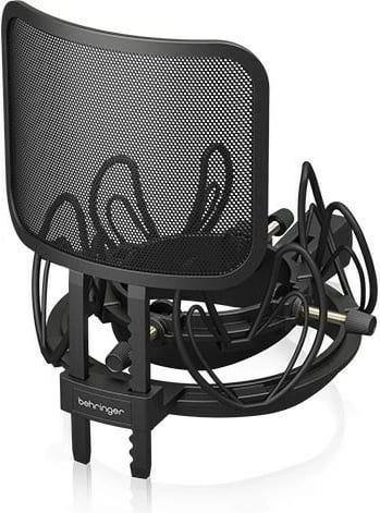 Mbajtëse mikrofoni Behringer SMP2000 me shock mount dhe filter pop, e zezë