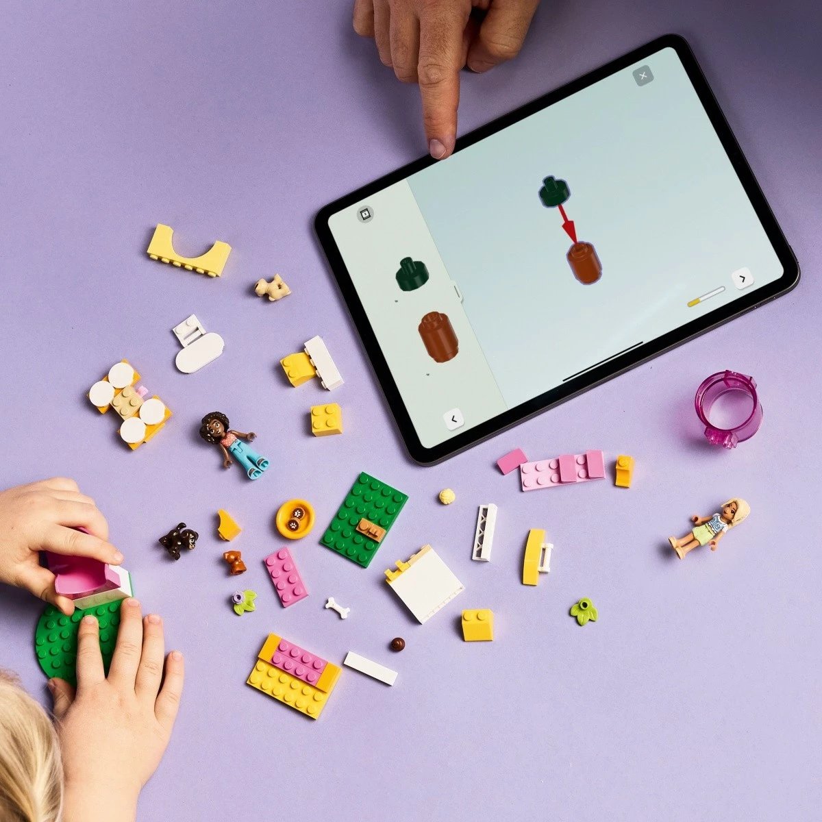 Set LEGO Friends Puppy Playground 42665, 66 pjesë, për fëmijë 4+