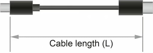 DisplayPort kabllo DeLOCK 85660, 2m, 8K, 32.4 Gbit/s, i zi
