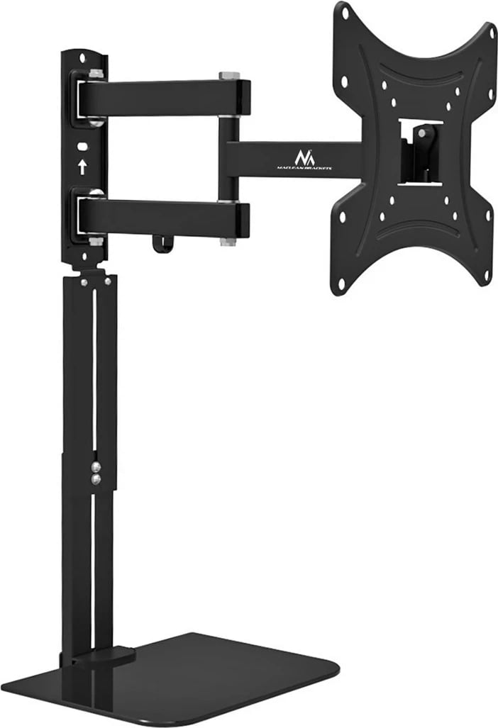 Mbajtës TV me raft DVD Maclean, vesa 200x200, 23"-43", i zi