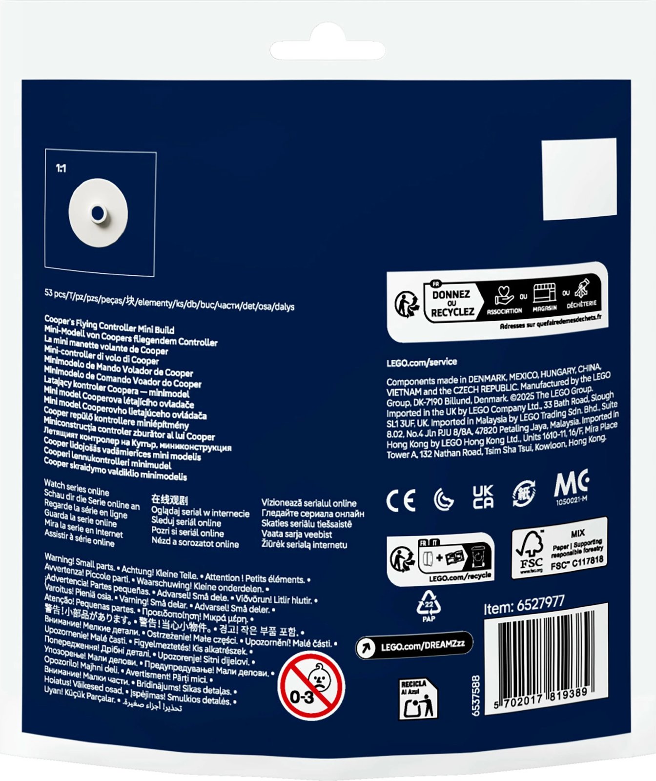 Set ndërtimi LEGO DREAMZzz 30698 Cooper's Flying Controller Mini Build, 53 pjesë, shumëngjyrëshe