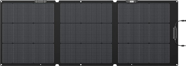 Panel diellor EcoFlow NextGen 160W, i palosshëm, i zi