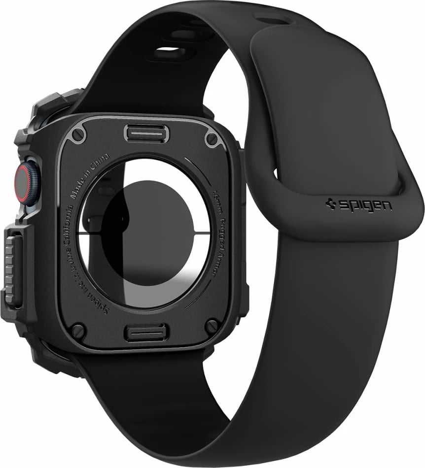 Mbështjellës Spigen Rugged Armor për Apple Watch 10, 46mm, i zi