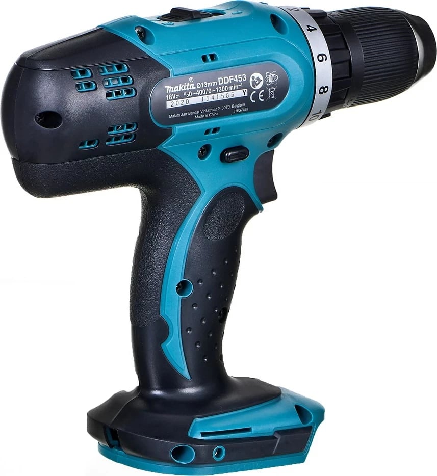 Makita DDF453Z, 18V, 6 Ah, Turquoise