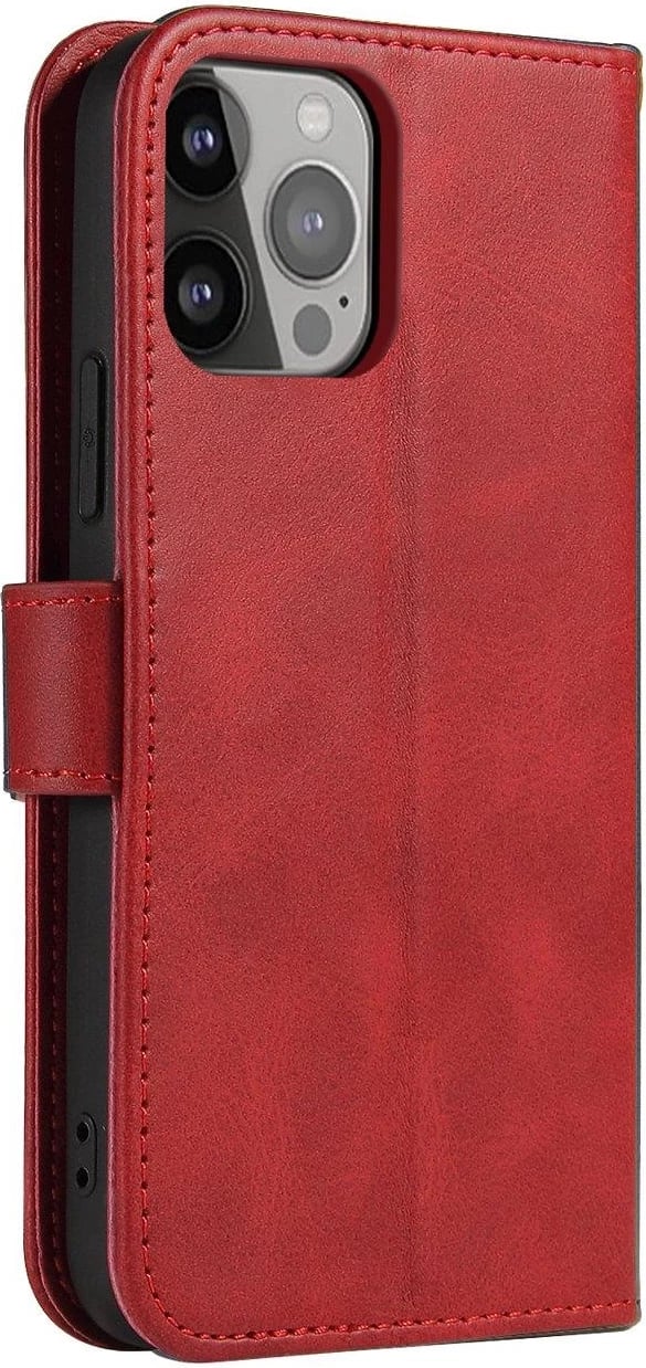Mbështjellës magnetik me kapak Hurtel për Samsung Galaxy S25, Kuq
