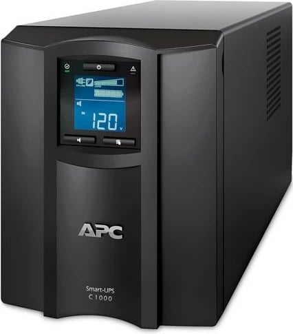 Kasë furnizimi me rrymë APC Smart-UPS C SMC1000IC, 1000 VA/600W, Tower, SmartConnect, e zezë/gri