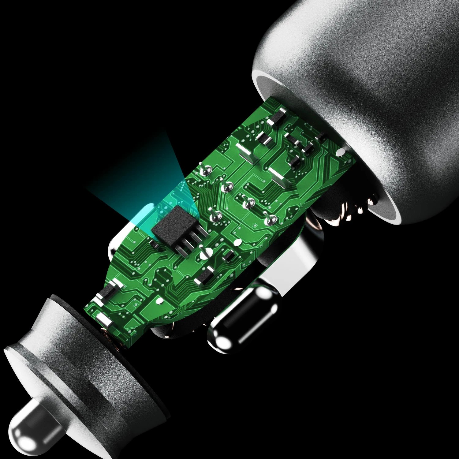 Karikues veture Dudao R4T, 30W, 2 porta USB-A/USB-C, Gri