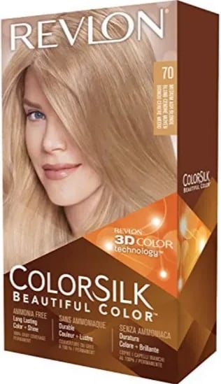 Bojë për flokë Revlon Colorsilk Ammonia Free 70 Medium Ash Blonde unisex