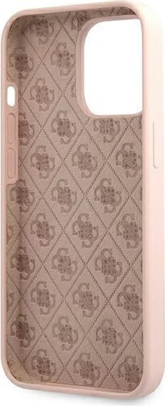 Mbështjellës Guess GUHMP13LLSLMGLP për iPhone 13/13 Pro 6.1", silikon, MagSafe, rozë e çelur