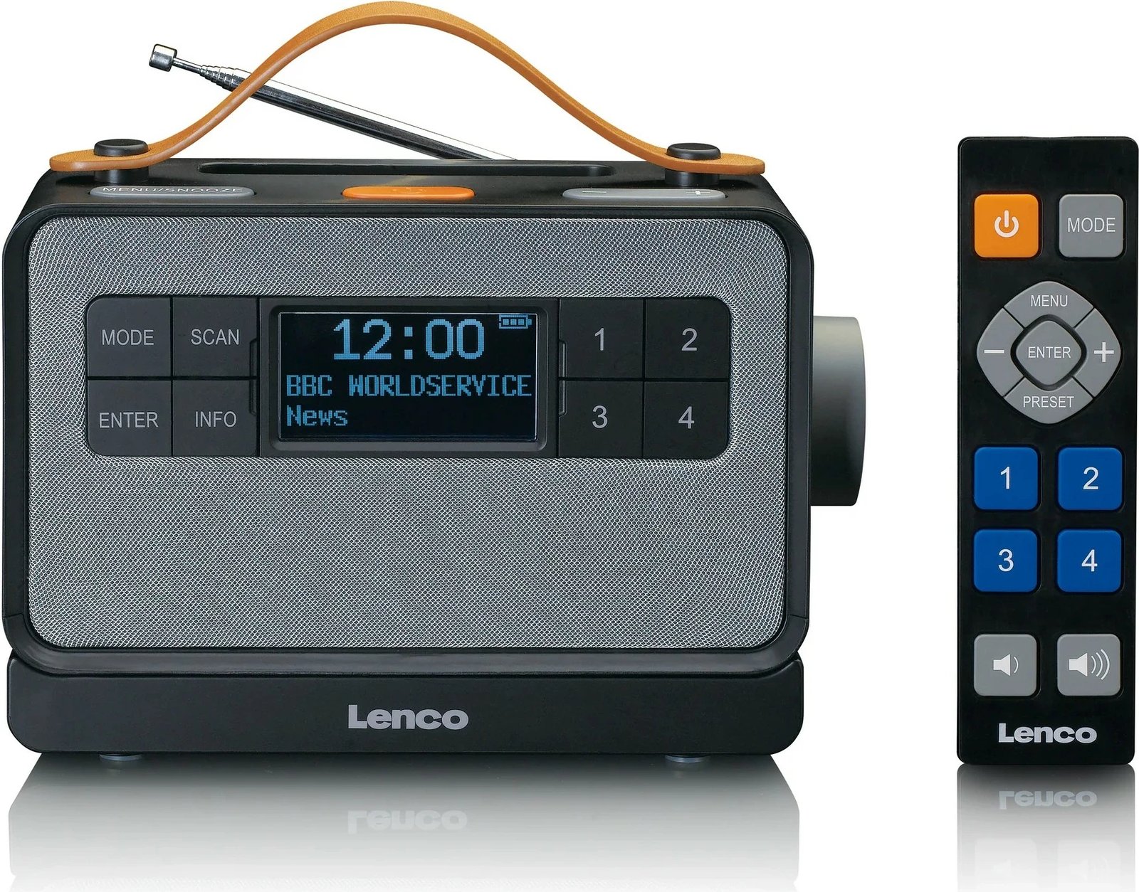 Radio portabile Lenco PDR-065, Bluetooth, DAB+, FM, e zezë