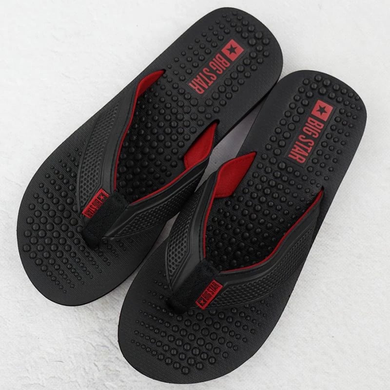 Flip-flops për meshkuj Big Star, të zeza