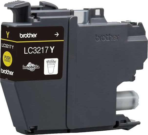 Kasetë ngjyrash Brother LC3217Y, 550 faqe, E verdhë