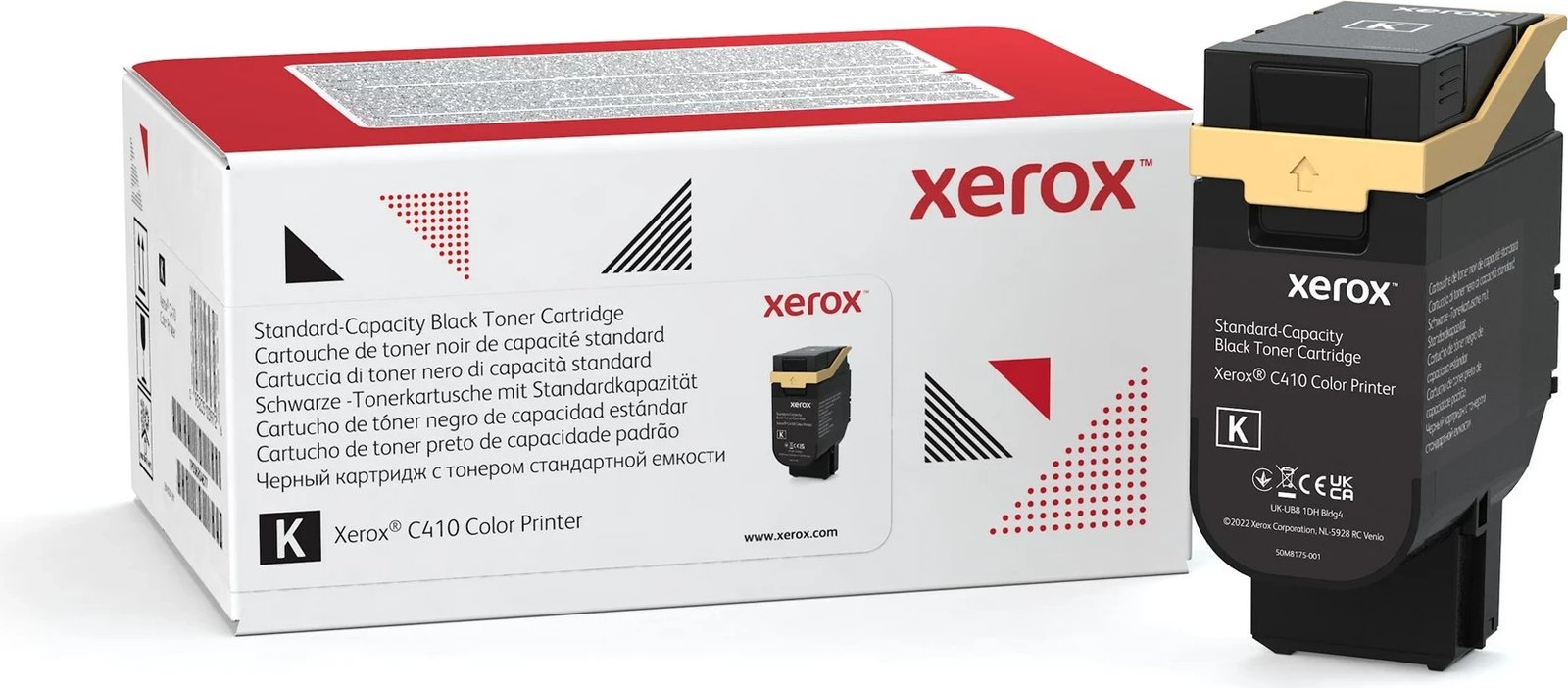 Toner Xerox Genuine C410, për printer, Kapacitet standard, 2400 faqe, E zezë
