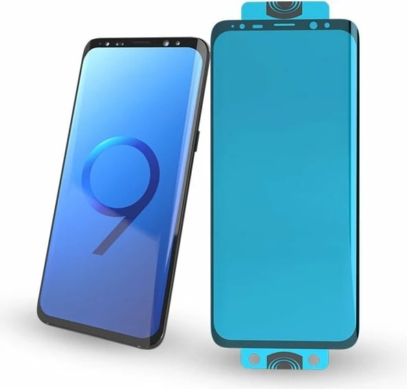 Mbrojtës ekrani Hurtel 3D Edge Nano Flexi Glass me kornizë për Samsung Galaxy S21+ 5G, Zi