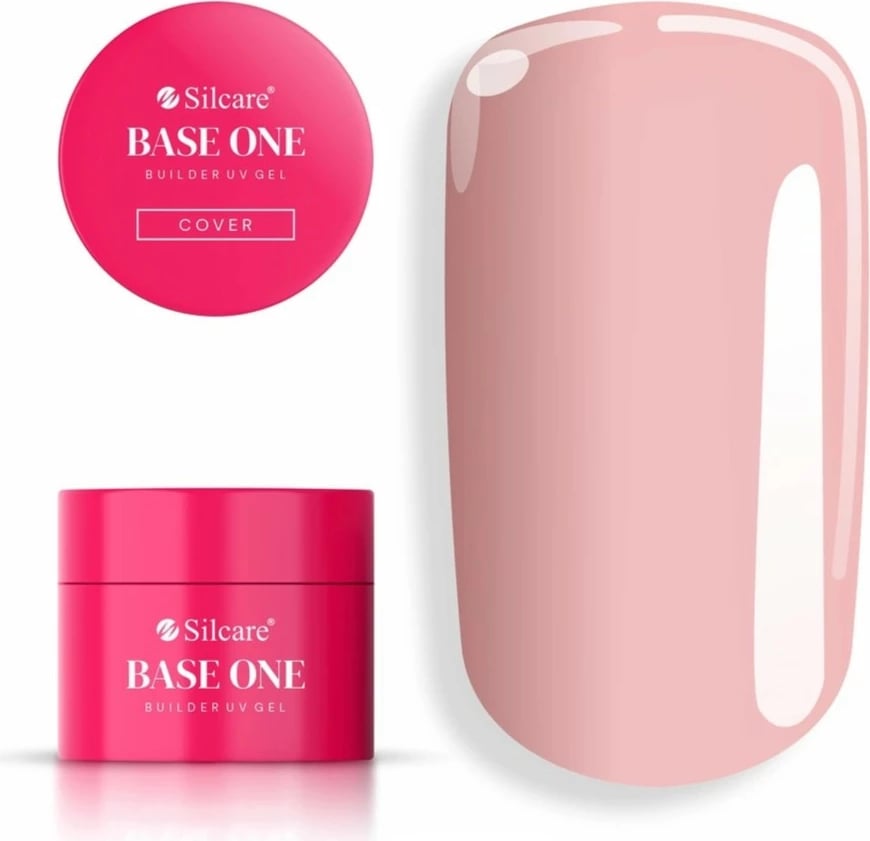 Xhel ndërtues për thonj Silcare Base One Cover për femra Cover 50g