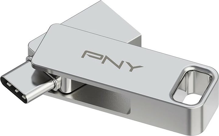 Pendrive PNY DUO LINK P-FDI128DULINKTYC-GE, 128GB, USB 3.2, Argjend