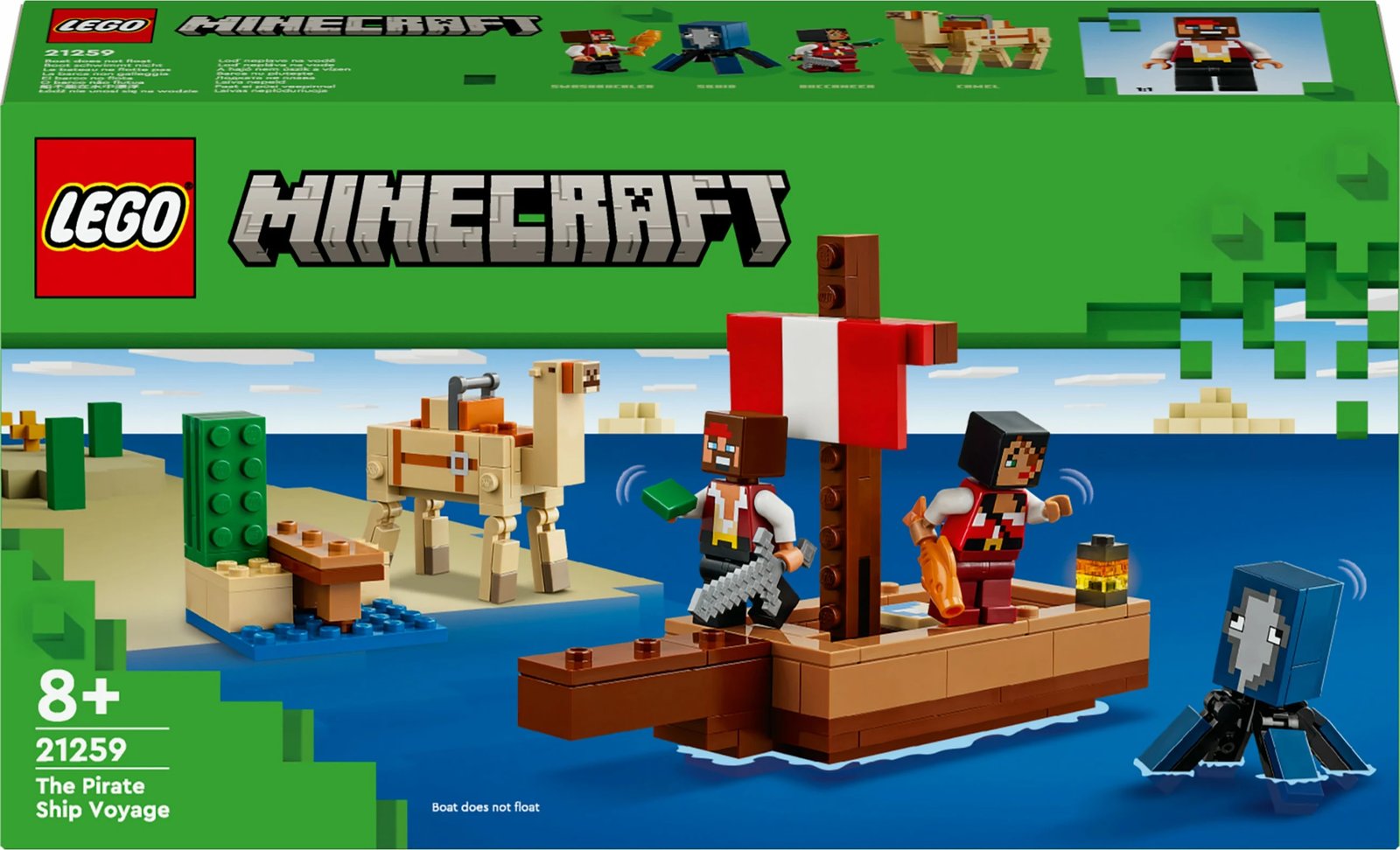 Set LEGO Minecraft 21259 Pirate Ship Voyage