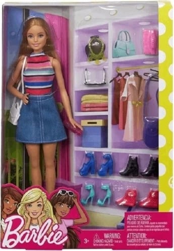 Lodër Barbie Fashionistas me aksesorë, MATTEL, Multi