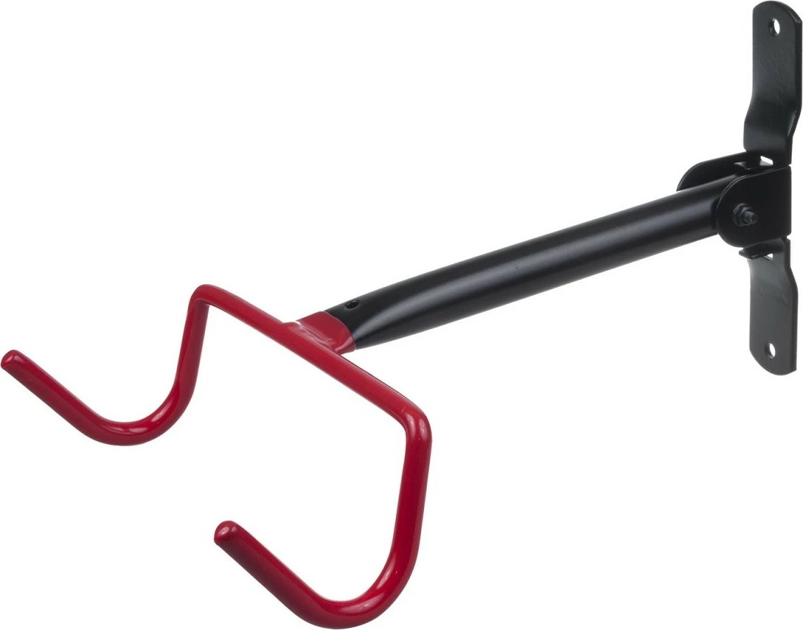 Mbajtës muror horizontal për biçikletë Maclean MC-430, çelik, 30kg, zi/kuq