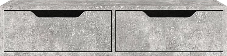 Konsolë varëse për grim, ngjyrë mermeri gri, Alberto, 100x32.5x22cm