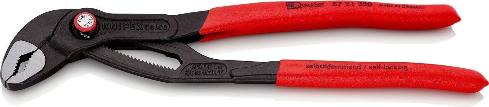 Knipex 87 21 250 kthetra, dorezë plastike, 250 mm, e kuqe