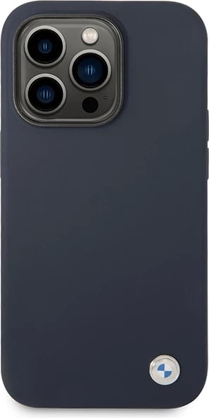 Mbështjellës BMW BMHMP14LSILNA për iPhone 14 Pro 6.1", silikon, MagSafe, navy blue
